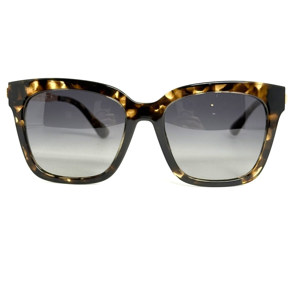 DIFF Eyewear Bella Tortoise Gold Polarized Square Sunglasses ET-GG10P 25031